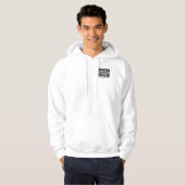 "Iron Sharpens Iron" Mannen Wit Hooded Sweatshirt (Voorkant volledig)