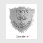Iron Sommelier Wine Lover Sticker (Vel)