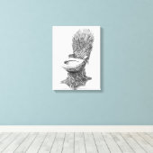 Iron Throne Toilet – Funny Game of Thrones Canvas Afdruk (Insitu (Houten vloer))