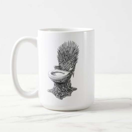 Iron Throne Toilet – Funny Game of Thrones Koffiemok (Links)