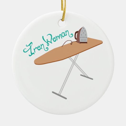 Iron Wemon Keramisch Ornament (Voorkant)