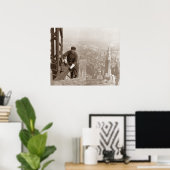 Iron Worker Empire State Building 1930 Poster (Thuiskantoor)