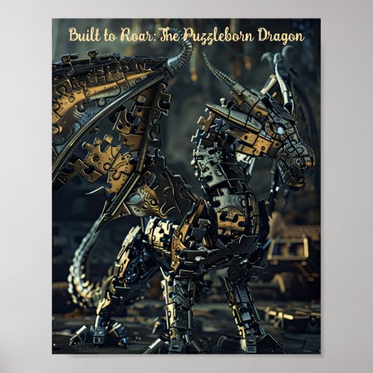 Ironclad Dragon Puzzle Poster (Voorkant)