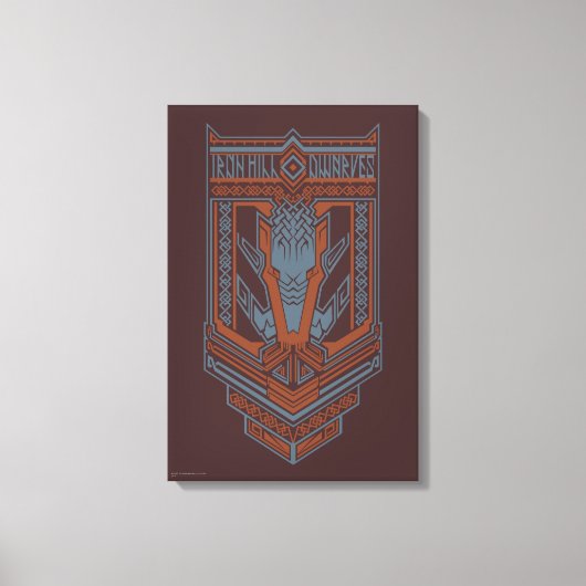 Ironhill Dwarves Shield Icon Canvas Afdruk (Voorkant)