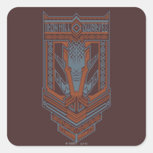Ironhill Dwarves Shield Icon Vierkante Sticker