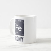 Ironic Chemical Element FE Irony Koffiemok (Voorkant links)