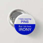 IRONIC-PIN RONDE BUTTON 3,2 CM (Voorkant /achterkant)