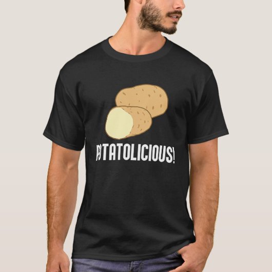 Ironic Potatoe Quote Hobby Chef Potatolicious T-shirt (Voorkant)