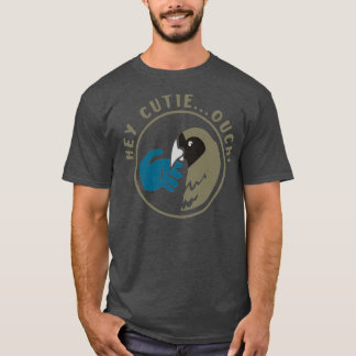 Ironic Quote Angry African Gray Parrot Cute Parrot T-shirt