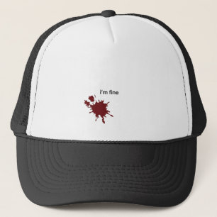 Ironie Donkere Humor Ik Ga Prima Minimalistisch Bl Trucker Pet