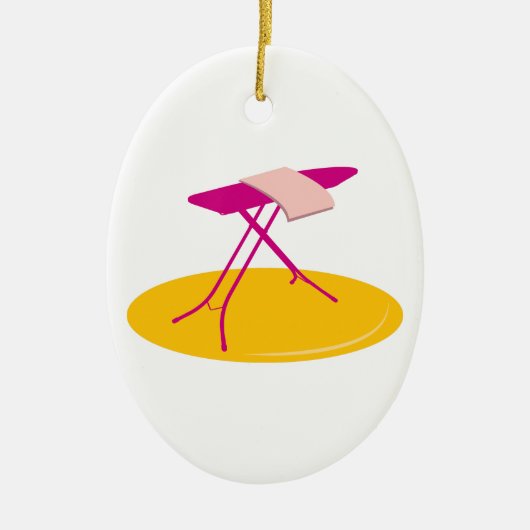 Ironing Board Keramisch Ornament (Voorkant)