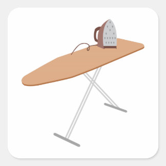 Ironing Board Vierkante Sticker