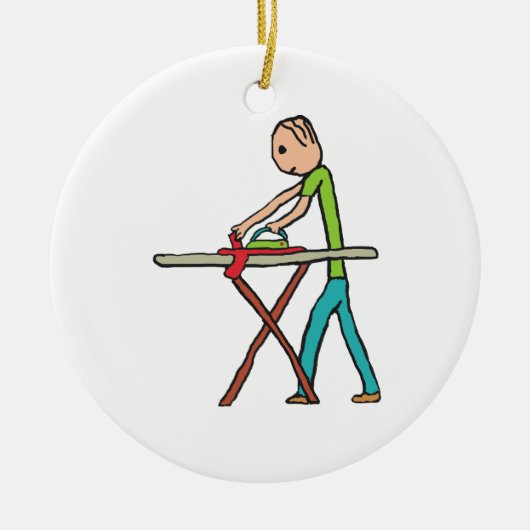 Ironing Keramisch Ornament (Voorkant)