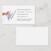 Ironing/Visitekaartje wasprogramma Visitekaartje (Voorkant / Achterkant)