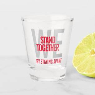 Ironisch genoeg blijven we samen uit elkaar shot glas