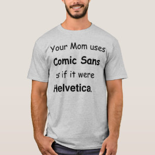 Ironisch modern typografisch ontwerp t-shirt