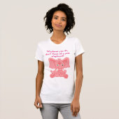 Ironisch proces roze olifant t-shirt (Voorkant volledig)