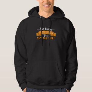 ironisch sarcasme Soort  ik heb een goed hart maar Hoodie