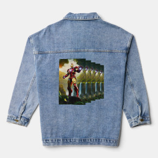 Ironman gedrukt Casual denim jas Denim Jacket