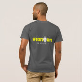 IRONMAN T-shirt met datum van gebeurtenis en naam  (Achterkant volledig)