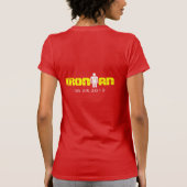 IRONMAN T-shirt met datum van gebeurtenis en naam  (Achterkant)