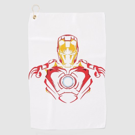 Ironman Vector Pak - Glowing Arc Core Golfhanddoek (Voorkant)