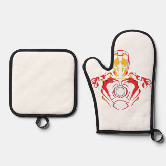 Ironman Vector Pak - Glowing Arc Core Ovenwant & Pannenlap Set