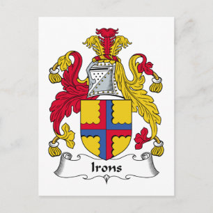 Irons Family Crest Briefkaart