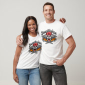 Ironwerker Skull 2.1 en Flaming Spud Wrenches T-shirt (Unisex)
