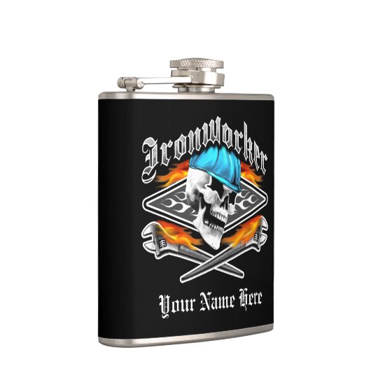 Ironwerker Skull en Spud Wrenches Heupfles (Rechts)