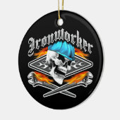 Ironwerker Skull en Spud Wrenches Keramisch Ornament (Links)