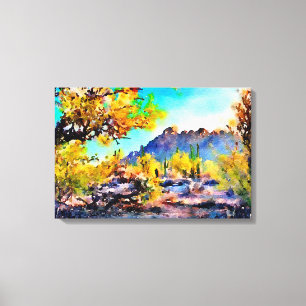 Ironwood Forest National Monument - Waterverf Canvas Afdruk