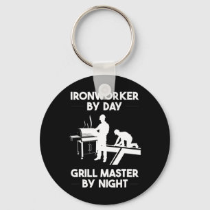 Ironworker By Day Grill Master By Night BBQ Sleutelhanger