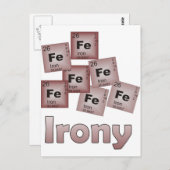 Irony Briefkaart (Voorkant / Achterkant)