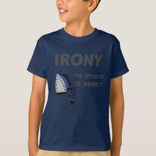 Irony de tegenovergestelde van kreukvrij t-shirt