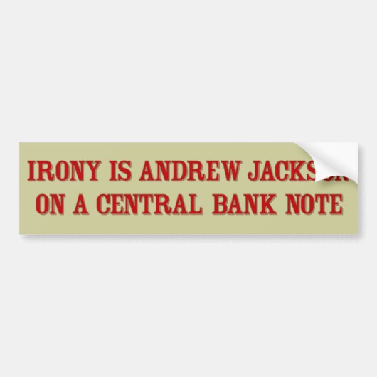 Irony Jackson Bumpersticker (Voorkant)