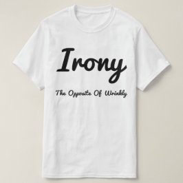 Irony tegengesteld aan kreukhout t-shirt