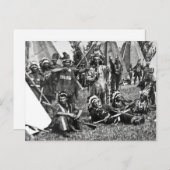 Iroquois Camp Scene in Quebec Briefkaart (Voorkant / Achterkant)