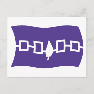 Iroquois Confederatie Vlaggepostkaart Briefkaart