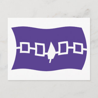 Iroquois Confederatie Vlaggepostkaart Briefkaart