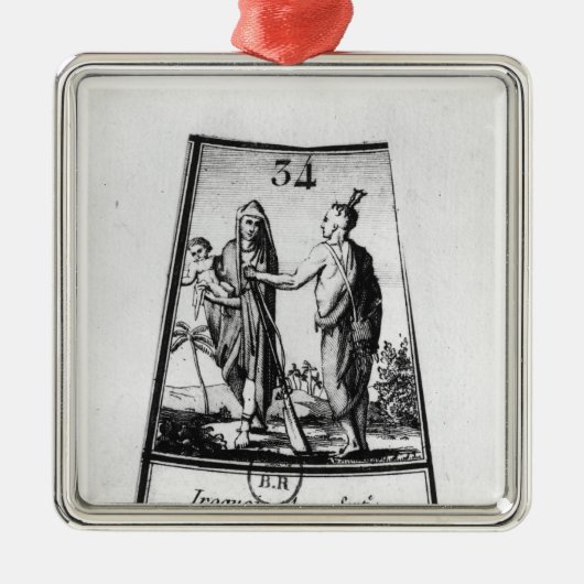 Iroquois Indians Metalen Ornament (Voorkant)