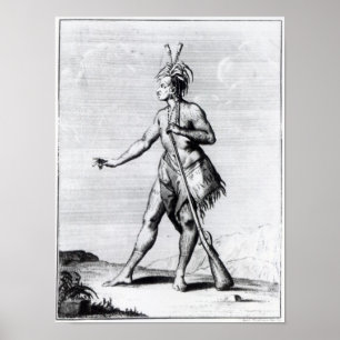 Iroquois Man, inwoner van Canada Poster