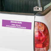 Iroquois Nation: De echte stichters Bumpersticker (Op Truck)