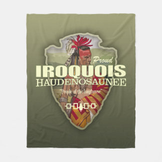 Iroquois (pijlpunt) fleece deken