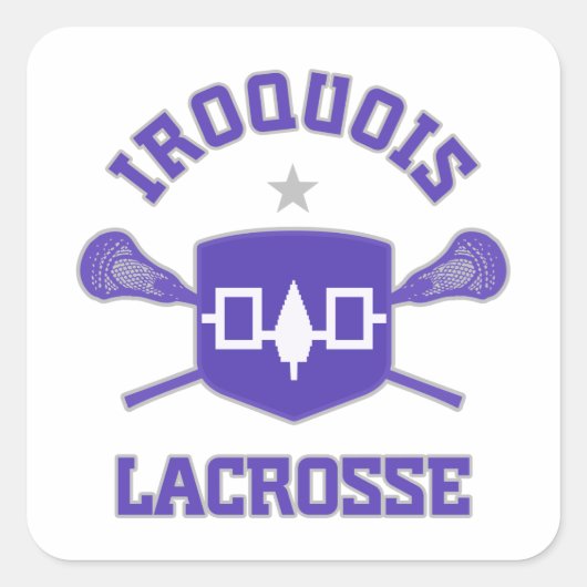 Iroquois Vierkante Sticker (Voorkant)