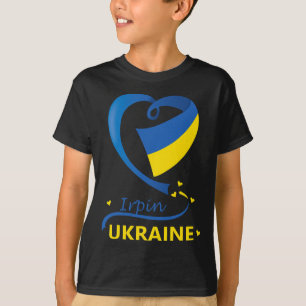 Irpin Oekraïne Nationale Vlag Hart Embleem Wapen T-shirt