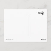 IRRASHAIMASE Chow papercut briefkaart (Achterkant)