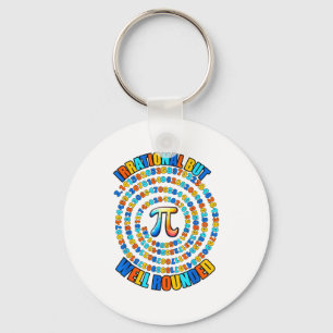 Irrationaal Maar Wel Rond 3.14 Pi Nummer Symbool M Sleutelhanger