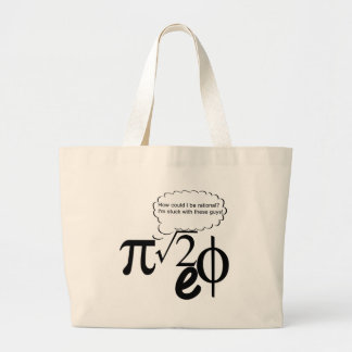 Irrationele Boedissen Grote Tote Bag
