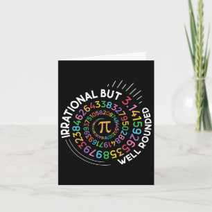 Irrationele maar goed afgeronde PI Day Wiskunde Te Kaart